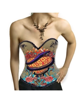 nice pattern sexy cotton corset m1857J