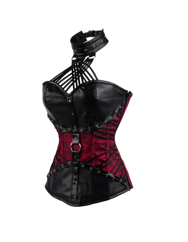 S-6XL Sexy Steampunk Halter Steel Boned Corsets M1407