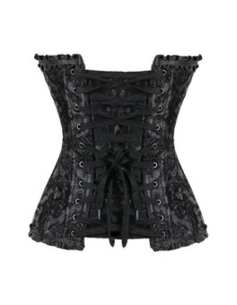 Sexy Black Jacquard Corset M1299