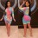 Women O Neck Long Sleeve Bandage Bodycon Mesh Dress M8359