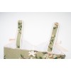 Green Vintage Floral Halter Corset Vest Cropped Tops 22053