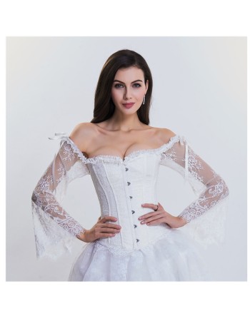 Long Sleeve Lace Corset M1418A
