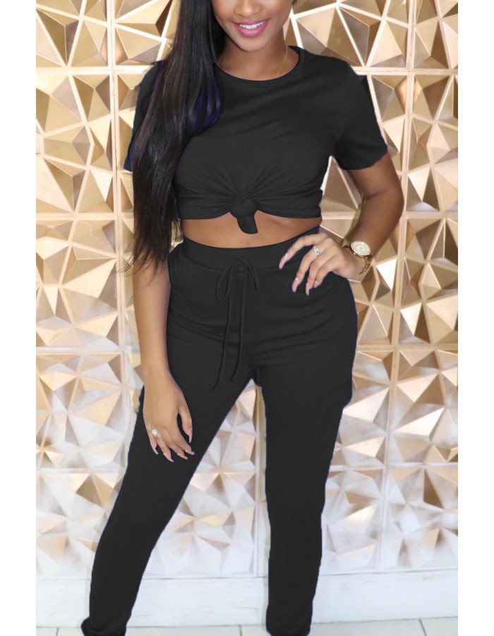 Summer Casual Two 2 Piece Sportswear Tracksuit Set M8469