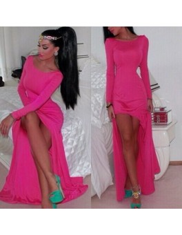 Fashion Long Sleeves Top Maxi Dress M3977