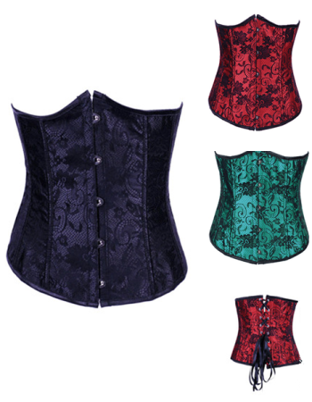 sexy printing lace-up corset M1227