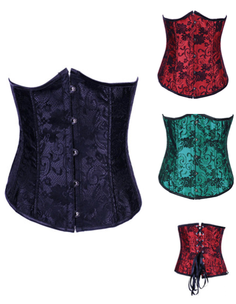 sexy printing lace-up corset M1227