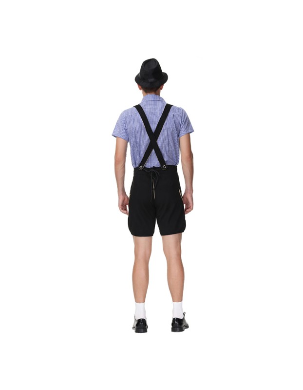German Oktoberfest Male Bavaria Costume Overalls For Men MS4893