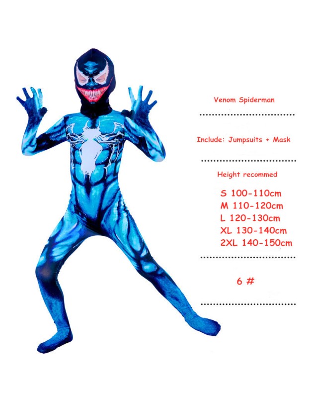 Kids and Men Spiderman Cosplay Clothing  Superhero Costume M40661