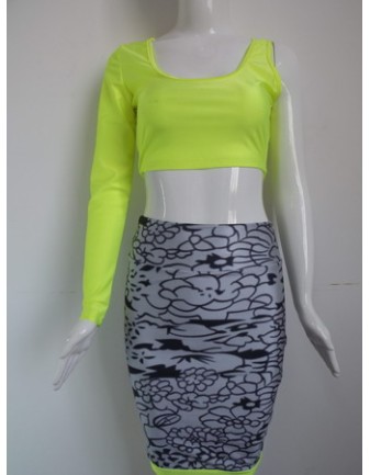 Sexy Two Piece Design Bodycon Dress M3988