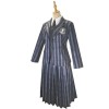 The Addams Family Costumed Female Wednesday Same Style Cosplay School Uniform YZ411