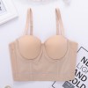 Solid Color Suspender Top Women Short Style Vest Sexy Fish Bone Wipe Chest 8081