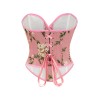 Flower Palace Corset Butterfly Print Bone Dress Wedding Base Waist Busier 22025