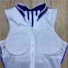 Ladies sexy retro printing zipper bikini V collar one-piece swimsuits