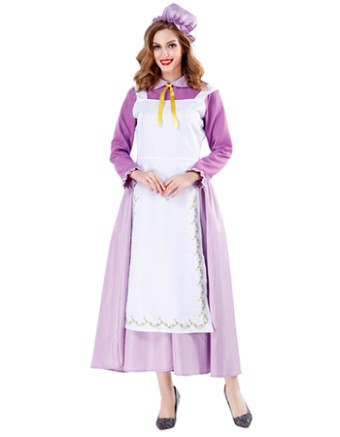 purple maid costume cosplay stage costumeM40711