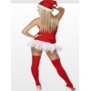 red fancy santa dress m1109