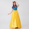 Halloween Costume Snow White Cosplay Adult Long Dress Costume YM8719