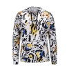 Coat Jacket Floral Print Long-Sleeved Pullover Casual Women Hoodies Fashionable LQ156