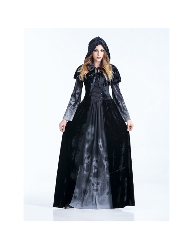 Gothic Black Cosplay Death Costumes M40477
