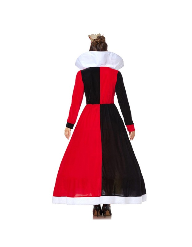 Halloween Cosplay Queen Of Hearts Dress Poker Party Performance Costume SM20282