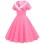 Polka Dots V Neck Women Casual Royal Blue Prom Spring Dresses JY15122
