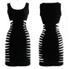 Sexy Black Bodycon Dress M3901