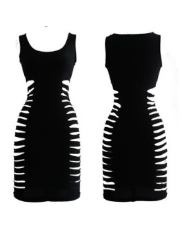 Sexy Black Bodycon Dress M3901