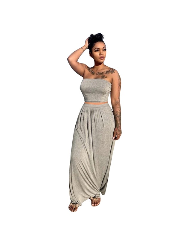 two piece set top and skirt summer women clothing M30136