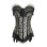 plus size sexy leopard print lace corset m1717