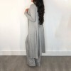 Solid Knitting Woman Autumn Winter 2 Piece Set M8263