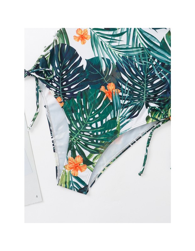Summer Swimsuits Leaf Print Beach Women Sexy Bikini A2206