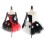 Women Corset Dress Halloween Witch Costume Clown Bustier With Skirt 1708