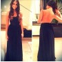 Black Fashion Design Long Maxi Evening Dress M3984