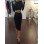 Sexy Adult Black Long Sleeve Midi Dress M2336