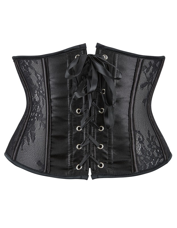 Lightweight Tight Abdomen 4 Buckle Version Of Perspective Lace Waist Corset QF869
