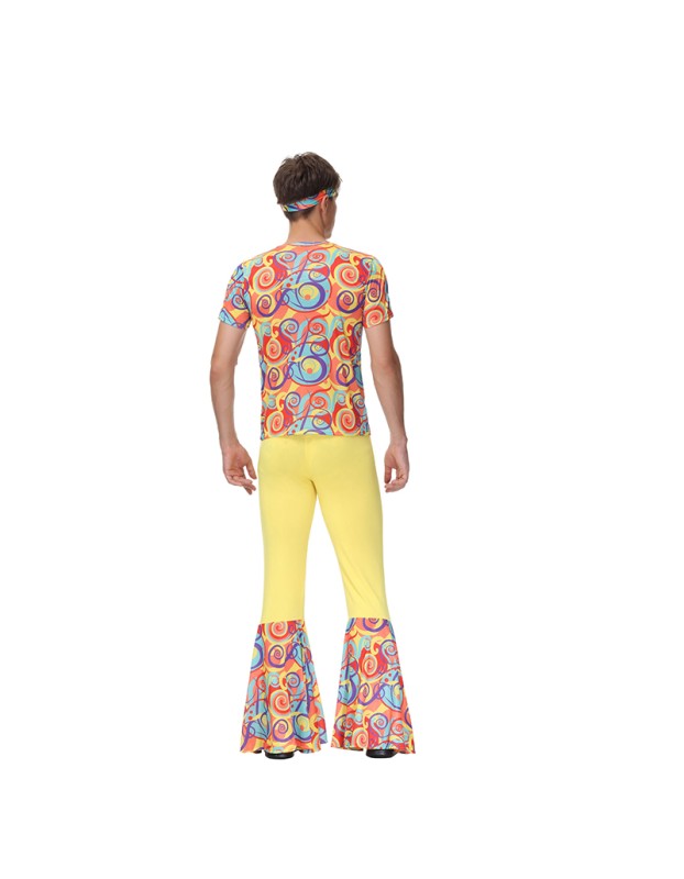 Suit Couple Disco Hippie Dance Performance Adult Costume MS1644 1645