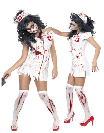 White nurse Halloween costumes M40147