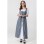 Square Collar Tie Horn Sleeve Swing Skirt Stage Performance Dress YM0916