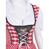 Red Plaid Women Oktoberfest Costume Plus Size M40536