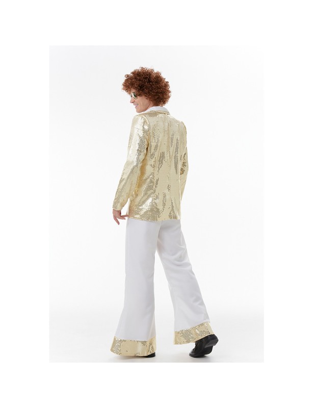 Men Cosplay Casual Dance Sequin Suit Costume Halloween Hip Hop Costume MS1732