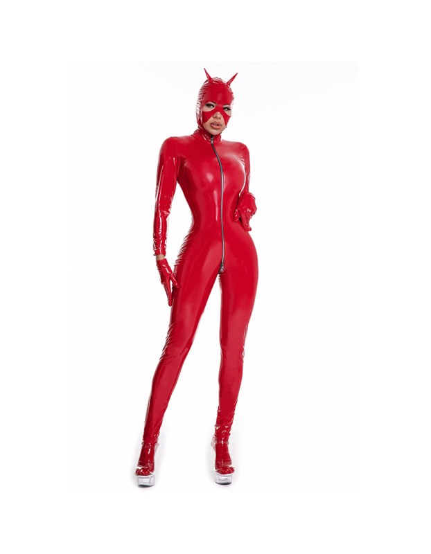 Long sleeve sexy bodycon jumpsuit catwomen leather bodysuits XX6832