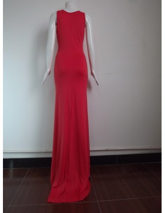 Sexy Red Maxi Dress M3982d