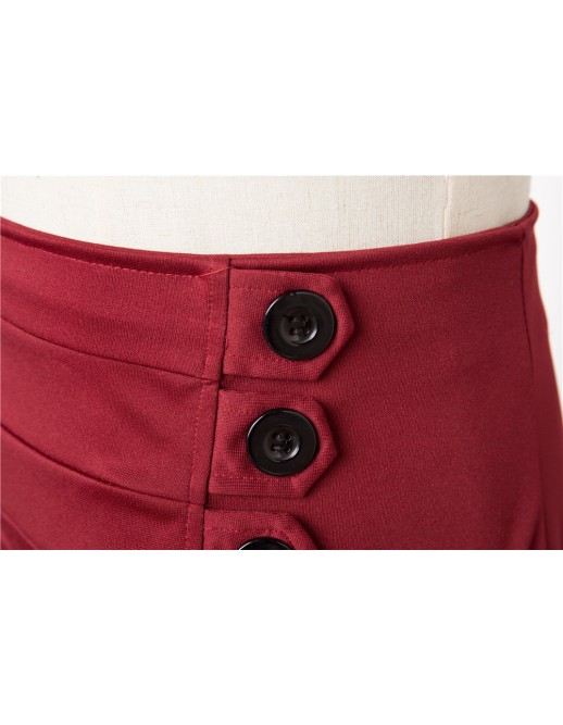 Asymmetric Vintage Victorian Skirts Plus Size M31706
