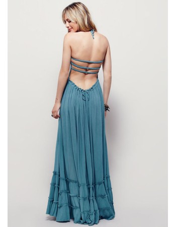 Summer Sexy Backless Maxi Dresses m30406