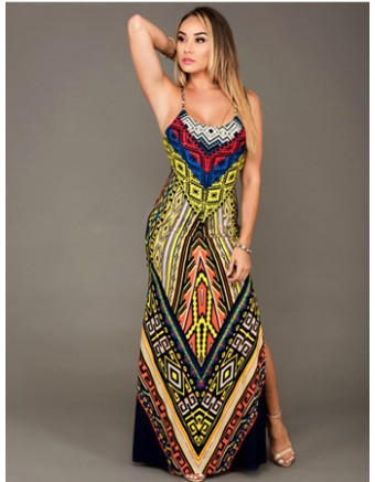 2016 Hot Sale Women Retro Floral Fancy Dress M30221