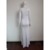 Black and White Patchwork Evening Dress M3960