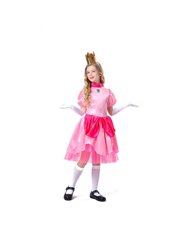 Halloween Children Pink Dress Fairy Tale Party Princess Dress Show Costume YM5823
