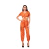 Adult Prison Uniform Women Police Costume Props Halloween Rave Party Dress SM016