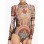 New Arrival Hot Women Pattern Long Sleeve Jumpsuit M30142