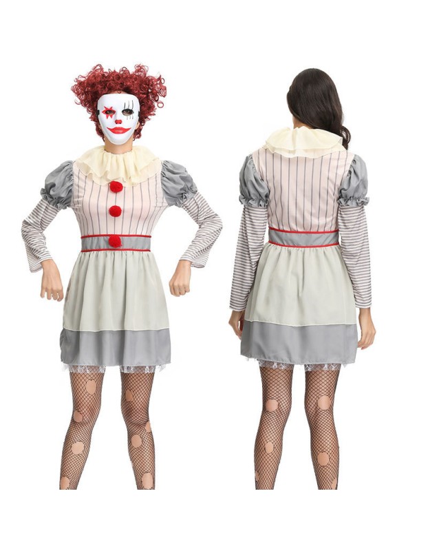 Women's Halloween Cosplay Circus Clown Costumes M40668