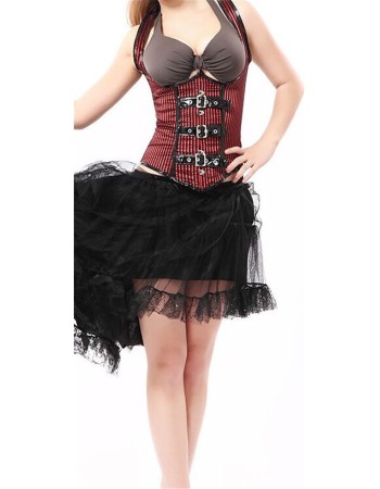 Well-designed women steampunk under bust corsets M1318